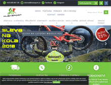 Tablet Screenshot of kubasport.cz